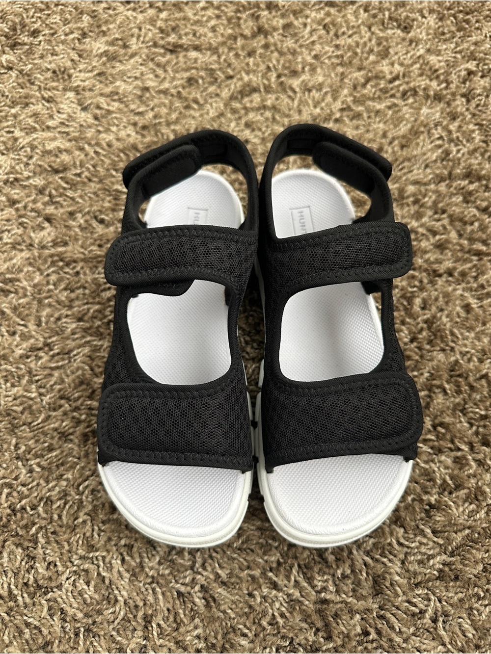 New Kids Hunter Black Velcro Sandals Size 2